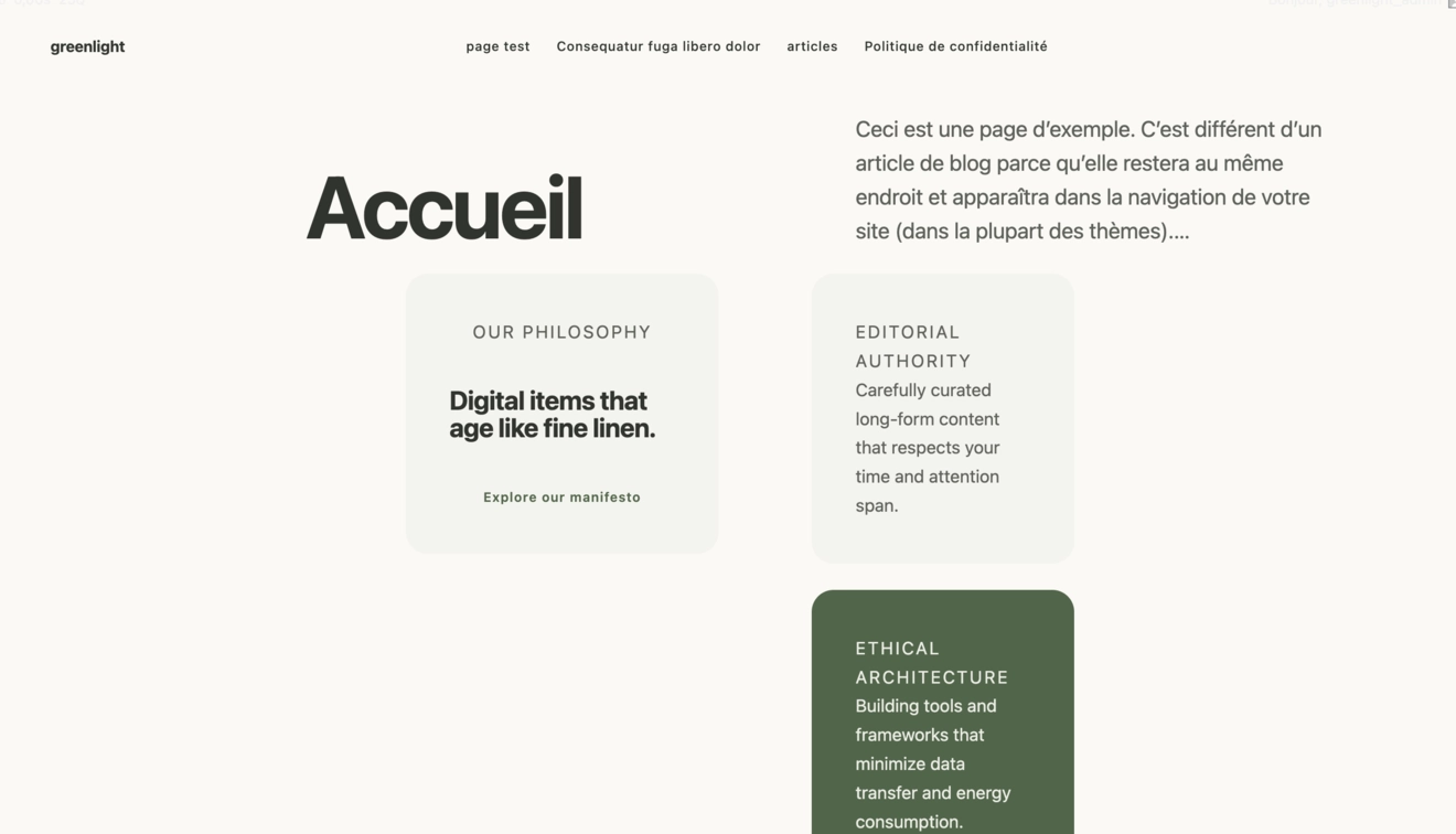 Capture d’une autre vue de Greenlight-free