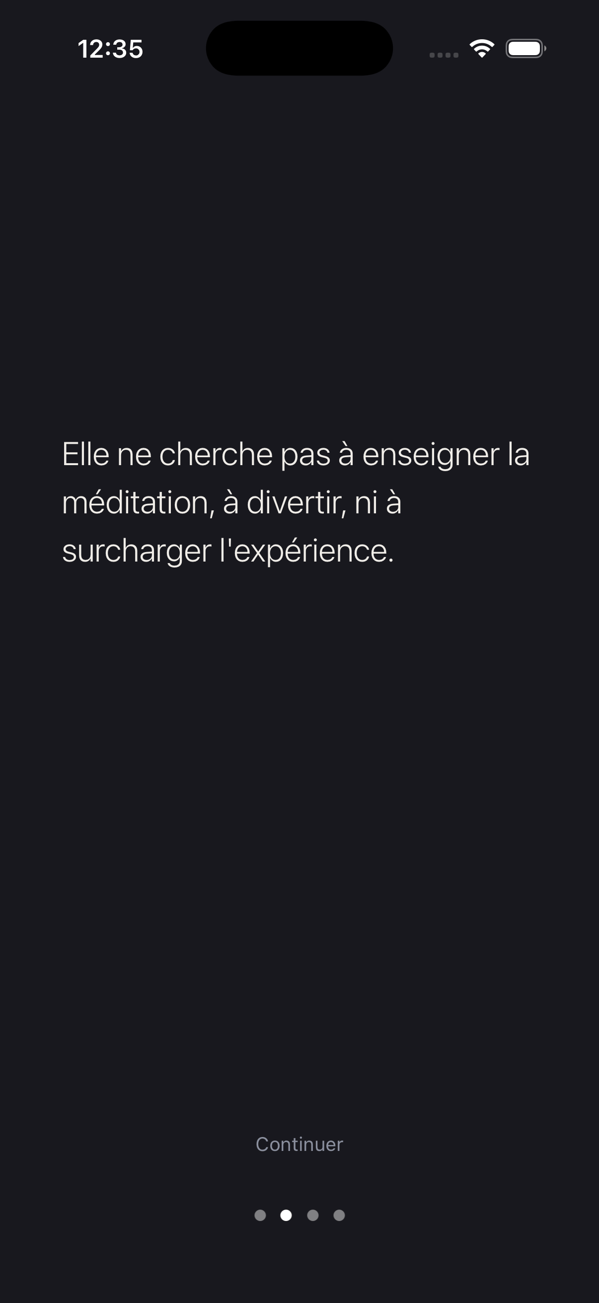 Deuxième écran d’introduction dans Siturem